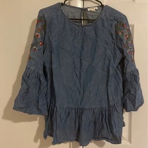 BeachLunchLounge denim blouse